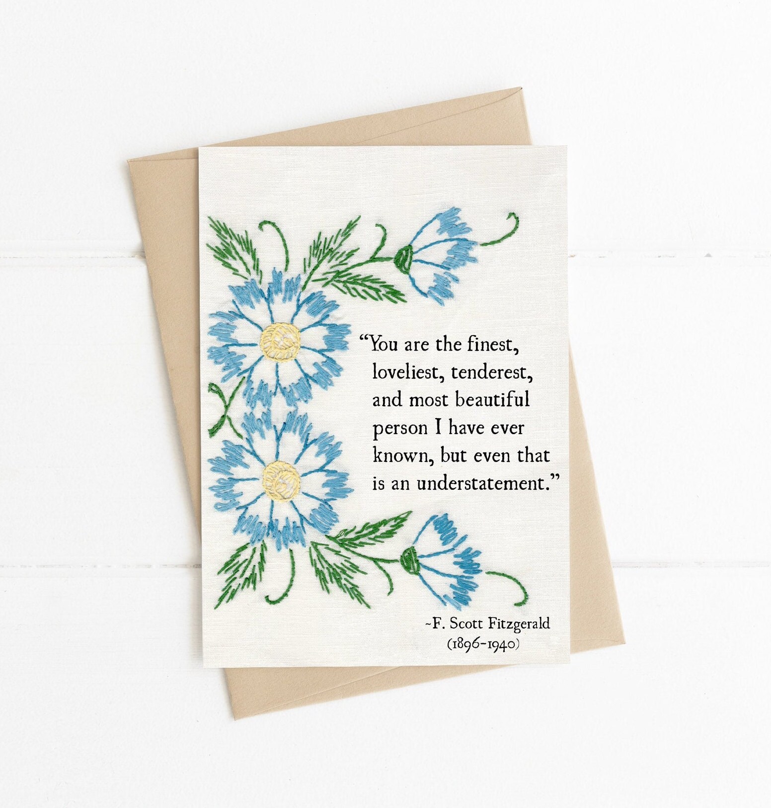 You Are The Finest Loveliest Tenderest Book F. Scott Fitzgerald Love Quote You Are The Finest Loveliest | Etsy Sweden