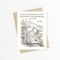 Winnie the Pooh Quote, Always be friends, AA Milne, Pooh Notecard, Thinking of You Card, Book Quotes Card, Best Friend Friendship Card