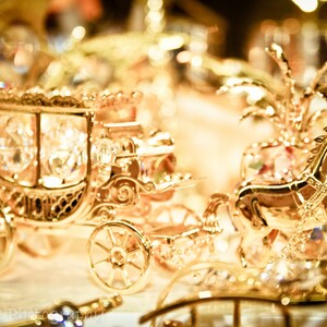 Golden Carriage Gold Golden Nursery Decor Fairy Tales Sparkle Girls Room Decor,  Fine Art Print