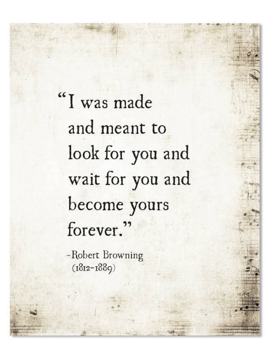 Robert Browning Quote Print Love Poem Wedding Vow Quote Etsy