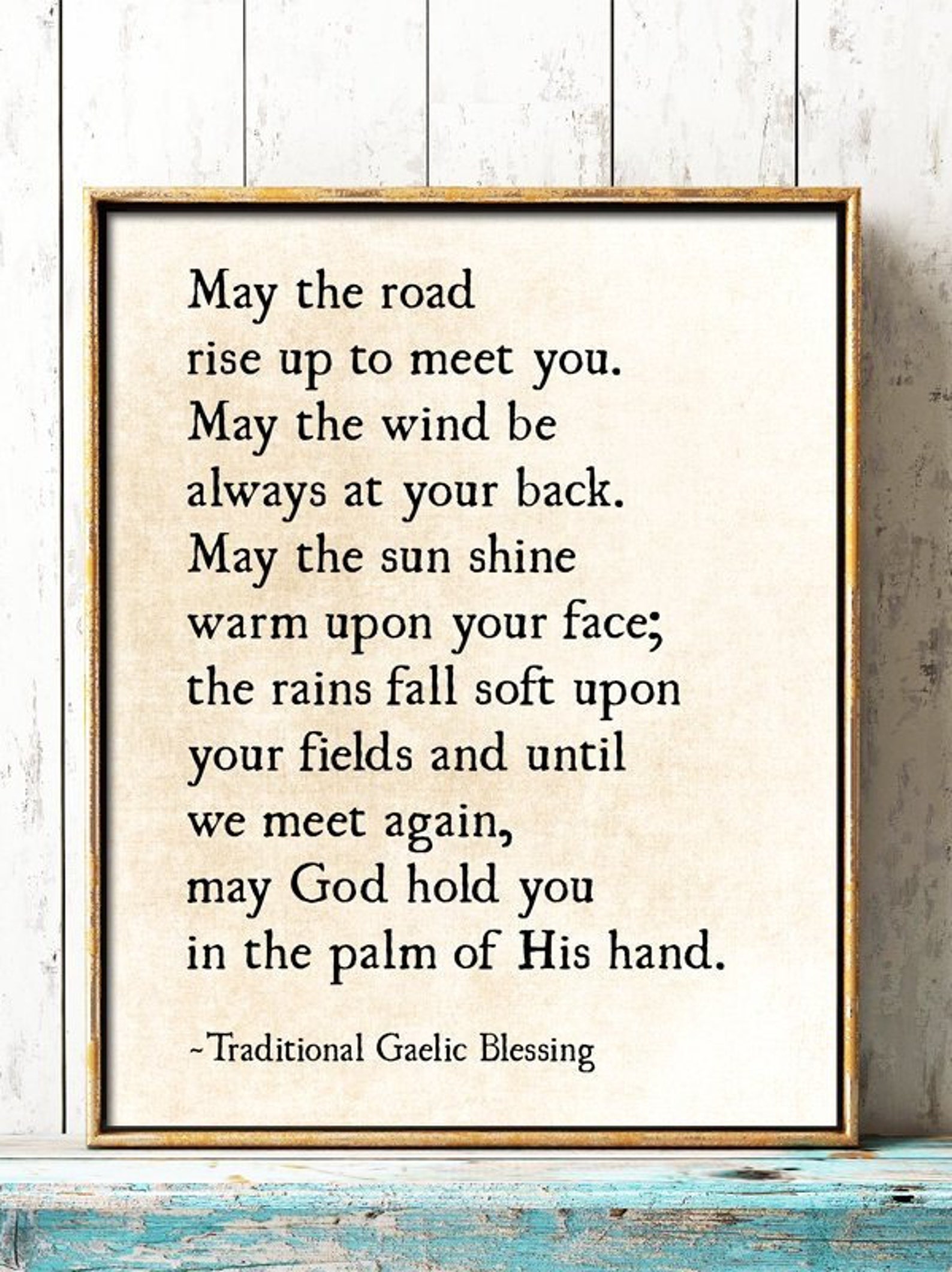 May the Road Rise up to Meet You Irish Blessing Art Print - Etsy