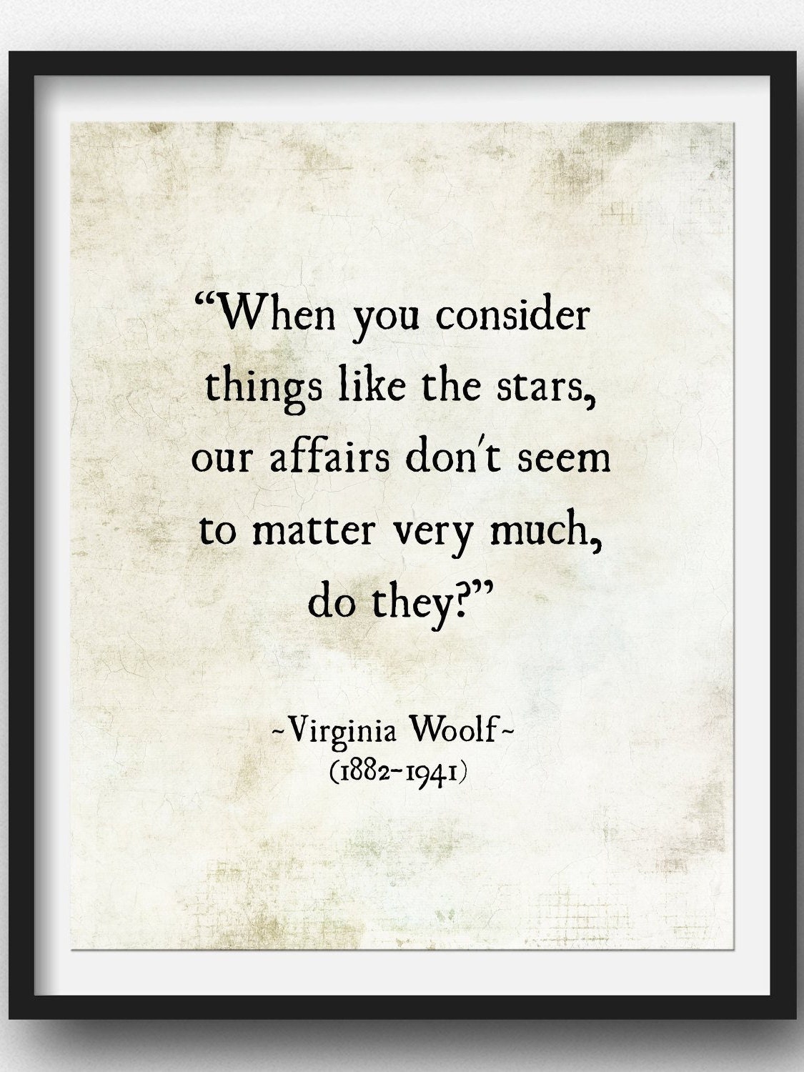Virginia Woolf Quote Stars Quote Literary Print Literary Etsy
