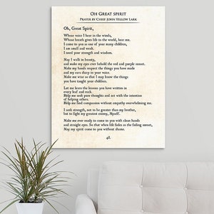 Oh Great Spirit Native American Prayer, John Yellow Lark Prayer ...