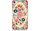 Floral iPhone Case, Vintage Tea Tin,   iPhone 6 iPhone 5 4 4s Case, Cell Phone Case, Vintage Tin Floral Flowers iPhone Cover