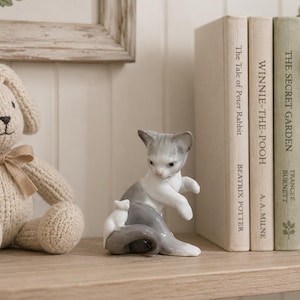 Lladro Cat Figurine - Etsy
