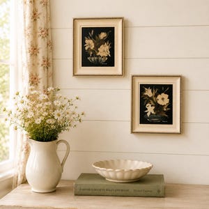 Vintage Turner Floral Art Print - Etsy
