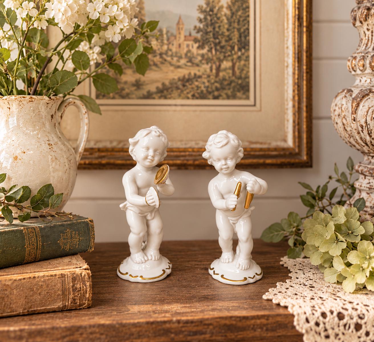 シーソー フィギュリン german porcelain ドイツ アンティーク German Porcelain - Etsy