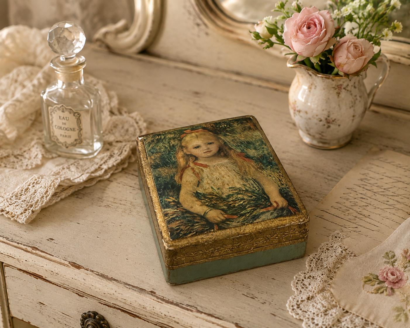 French Trinket Box Antique - Etsy