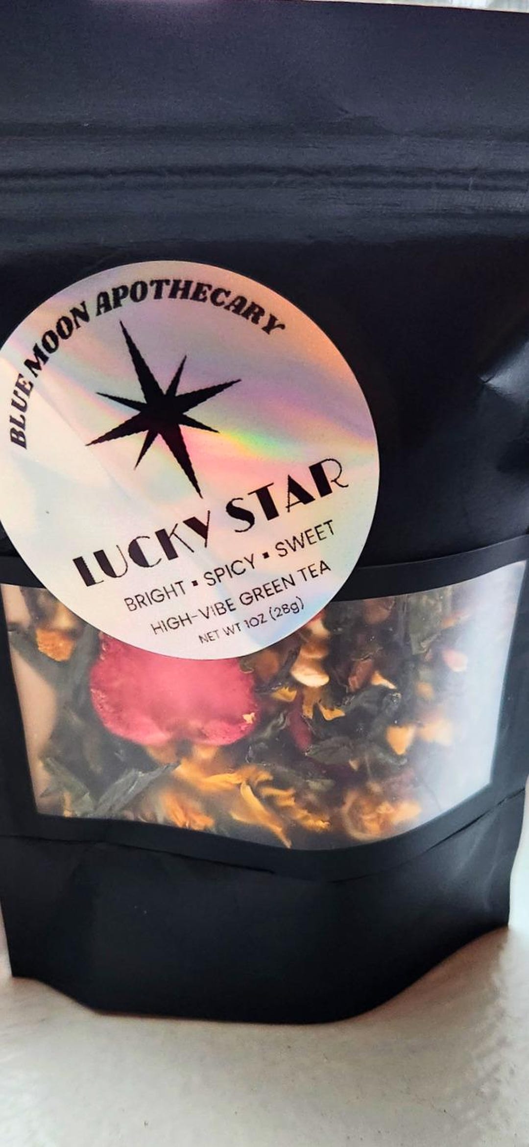 Strawberry Rizz Ritual Green Lucky Star Ritual Green Tea | Strawberry and Orange Manifestation Blend ...