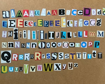 Newspaper Font With Photos Etsy