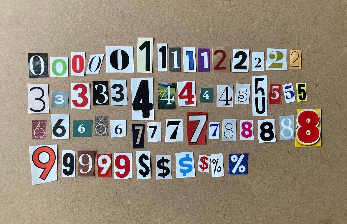 Magazine Word Strips & Large Letter Cutouts for Collage, Assorted ...