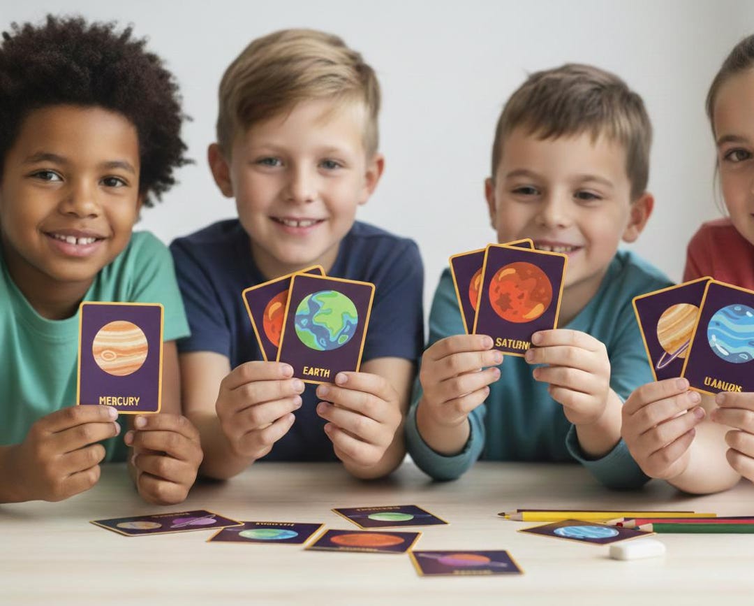 Solar System Flashcards, Montessori Astronomy Printables (digital ...