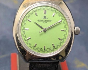 Vintage Jaeger-LeCoultre 17 Jewels Manual Winding Swiss Made Men’s watch Green Dial