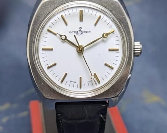 Vintage Ulysse Nardin 17 Jewels Manual Winding Swiss Made Men’s Watch White Dial