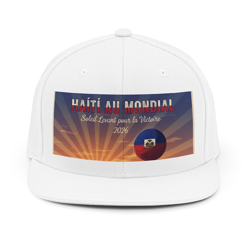 Haiti au Mondial Soccer Hat | Haiti Flag, 2026 World Cup image 1