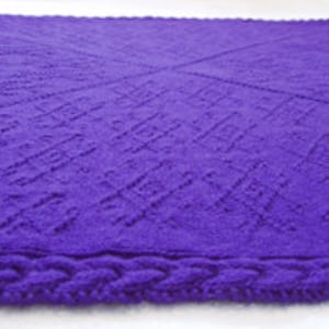 Knitting pattern: Baby blanket ("Around the Block") (PDF)