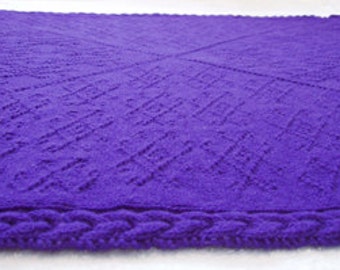 Knitting pattern: Baby blanket ("Around the Block") (PDF)