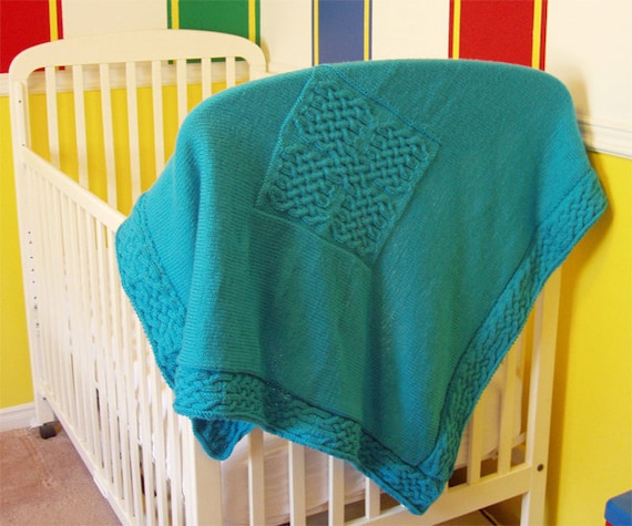 Celtic baby blanket sale