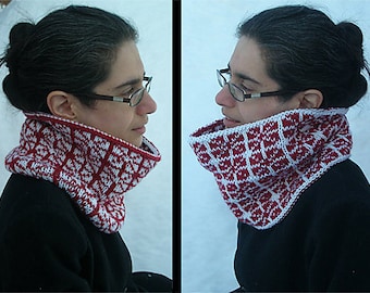 Knitting pattern: Reversible cowl ("Jianzhi") (PDF)