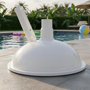 PoolDrainVac™ | プール/スパ/温水浴槽排水バキュームホースアダプター | 1.25インチ＆1.5インチホース | ボルテックス吸引