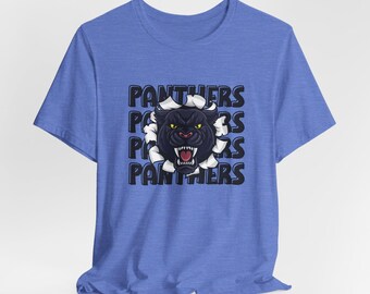Panthers Spirit Shirt | Panther Head Tee | School Spirit Shirt | Bella Canvas School Tee