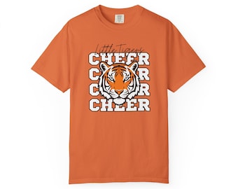 Little Tigers Cheer Graphic T-Shirt | Mascot Tee | Comfort Colors Shirt