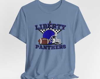 Liberty Panthers Football Tee | School Spirit T-Shirt | Bella & Canvas Shirt