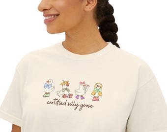 Certified Silly Goose Teacher Shirt | Funny Teacher T Shirt | Cute Educator Shirt | Elementary Teacher Tee | School Humor Shirt