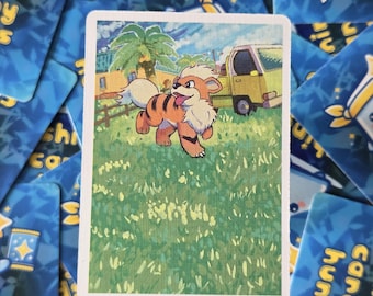 Growlithe 031/198 custom extended art card Printed Version