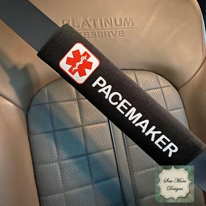 Pacemaker ~ Copertura per cintura di sicurezza per allerta medica, disabilità, esigenze speciali ~ Emergenza ~ Sicurezza ~ Accessorio per auto
