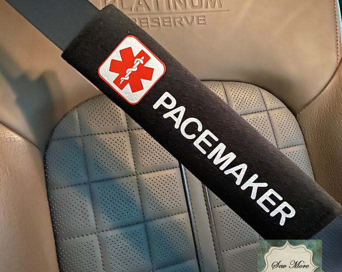 Pacemaker Medical Alert Seat Belt Cover, Disability, Special Needs