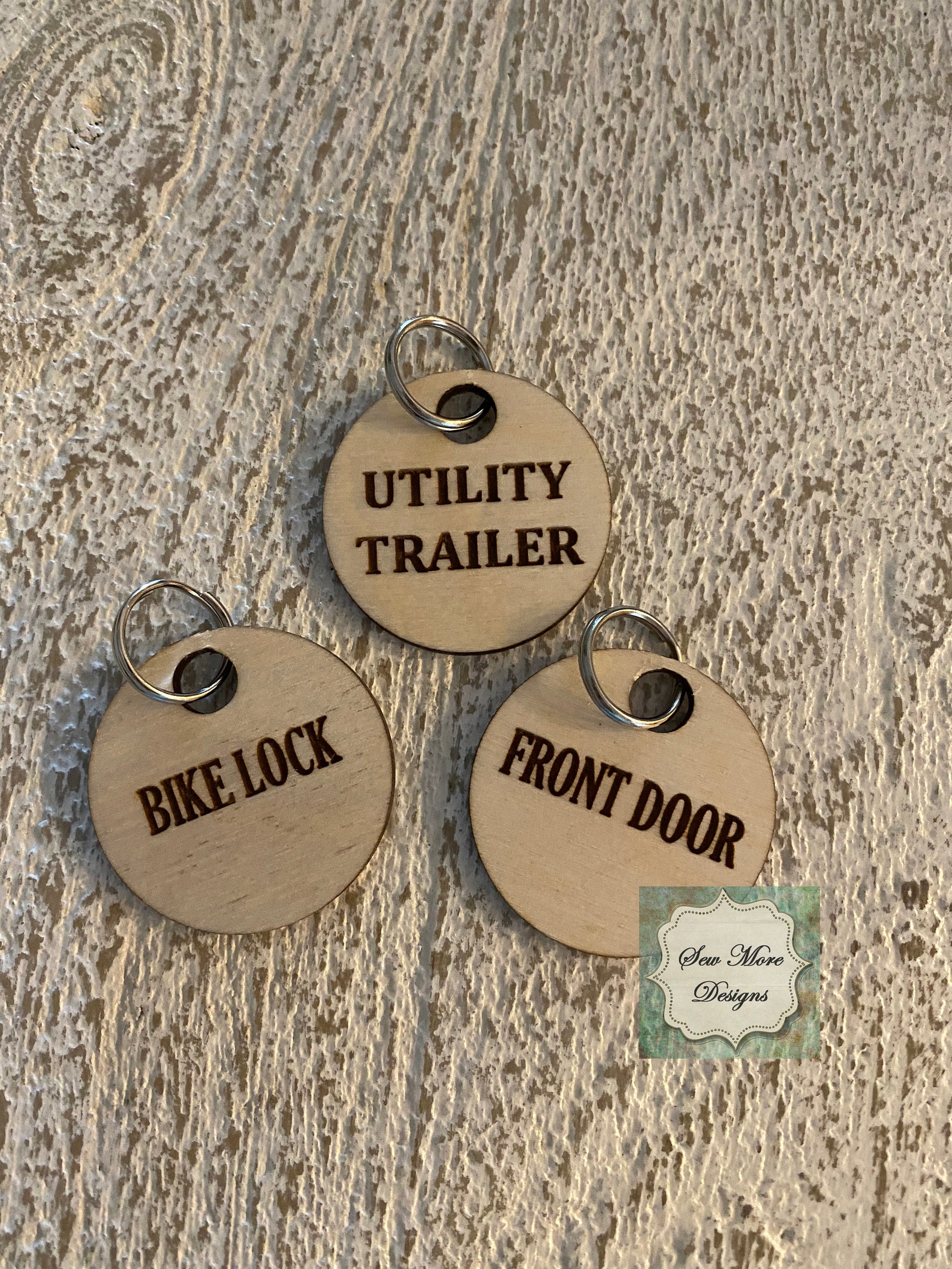 Key Tags Laser Cut Custom Tags Front Door Back Door Etsy