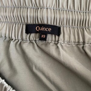 Quince Tiered Maxi Skirt XS Olive Green Tencel Lyocell Elastic Waist image 3
