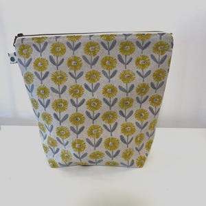 Yellow Flower Project Bag - Large