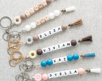 Personalized Purse Charm | Name Keychain for Bag | Diaper Bag Charm Name Tag | Luggage Tag