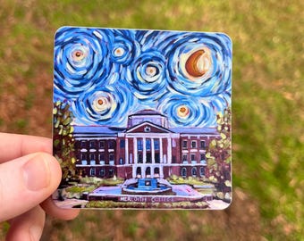 Naklejka „Gwieździsta noc” w Meredith College: Johnson Hall, Raleigh NC