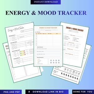 Vibrant Vitality Monitor | Humöranalysjournal | Loggverktyg för emotionell kondition | PDF för mental hälsa och välbefinnande | Dagbok för toppprestationer