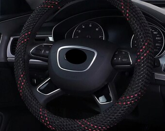 Coprivolante in seta ghiaccio traspirante e rinfrescante: accessorio auto traspirante e antiscivolo (diametro 38 cm)