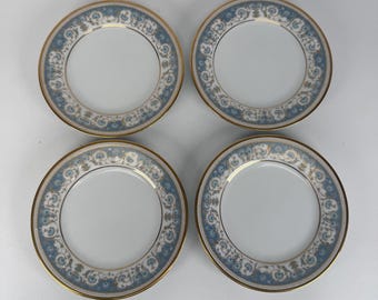 Noritake Polonaise 2045 Four (4) Bread & Butter Plates - Vintage Noritake 6 1/2"