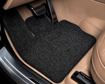 Alfombrillas para coche a medida, moqueta de imitación cachemir, forro interior de felpa suave negra, personalizadas, para SUV, sedán y camioneta.