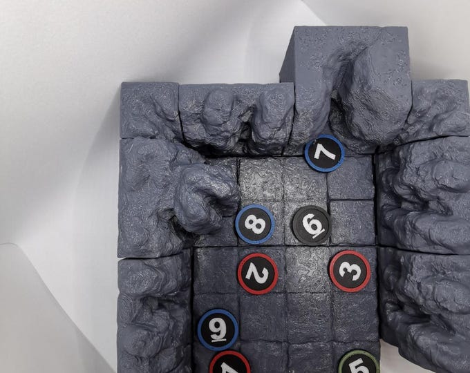 Numbered D&D Tokens Set – Initiative Markers for Tabletop and Pen & Paper Games – 3D Printed Player and Opponent Markers – RPG Accessories
