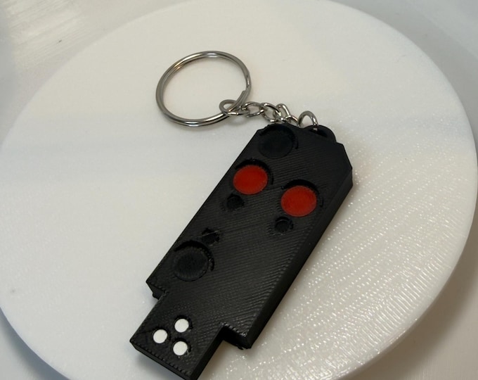 Railway Signal Keychain Hp0 / Hp1 – Railway Signal with Name – 3D Printed Gift for Train Drivers & Railway Fans