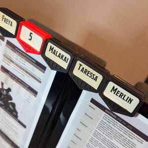 DnD Initiative Tracker dla SL/DM Screen D&D, TTRPG, Dungeons and Dragons (w zestawie opcjonalne pudełko)