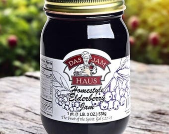 Elderberry Jam – Small Batch, Rich & Homemade 16 oz.