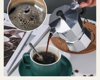 Aluminum Moka Pot – 9 Cup (450ml/ 15 oz) Stovetop Espresso Maker Classic Italian Design