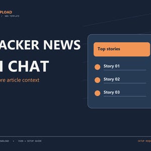 Hacker News KI-Workflow-Chat-Vorlage (n8n) | Bearbeitbarer Workflow (JSON)