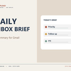 Daily Gmail AI Summary n8n Template | Editable Workflow JSON
