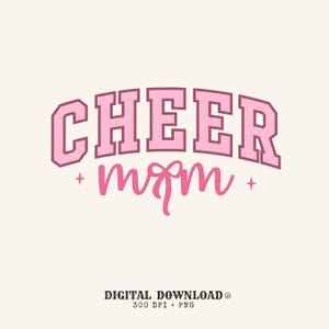 Cheerleading Bow PNG Moms Workout Gift Retro Digital Download Hairbow Printable Mother Enthusiast Vintage PNG Fitness Graphic Clean Star