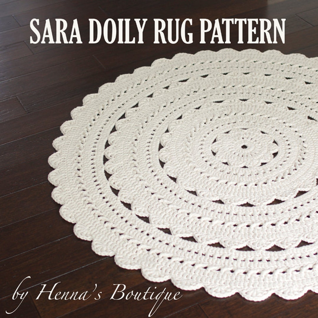 Crochet Doily Rug Pattern -