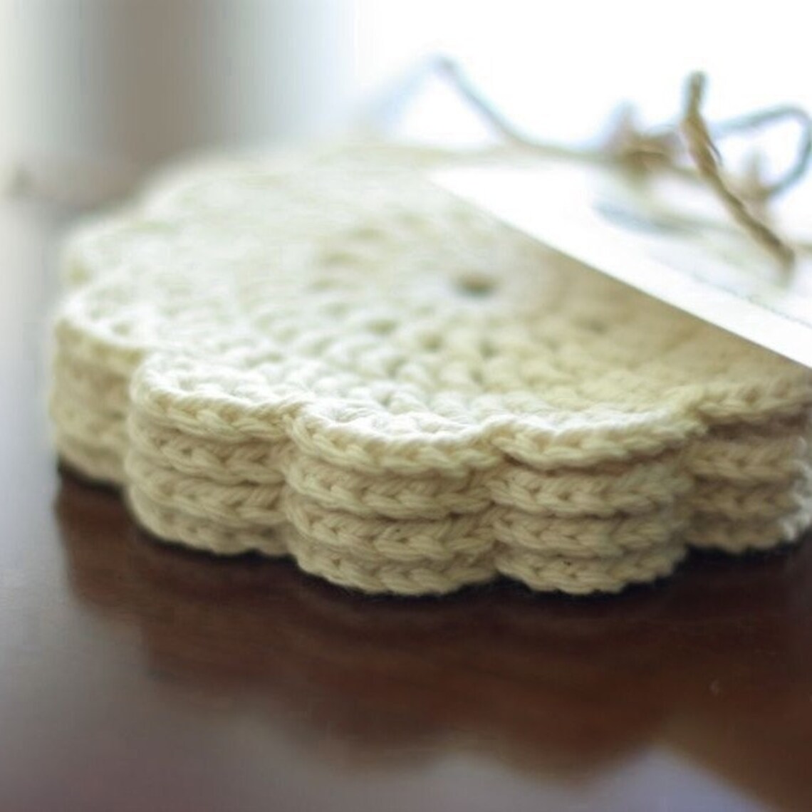 Crochet Pattern Pack Scallop Edge Placemat and Coasters Etsy